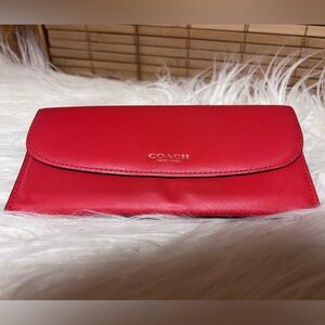 COACH RED SLIM WALLET